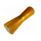 Ролик кільовий Knott 255 мм, PVC, жовтий