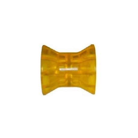 Ролик носовий Knott 74 мм, PVC, жовтий