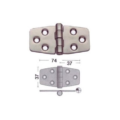 Петля Goldenship 37 х 74 мм